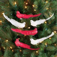 Bird Christmas Tree Ornaments Bird Christmas Tree Ornament Clips Set Of 6 Collections Etc Christmas Tree Ornaments Tree Ornaments Holiday Season Christmas