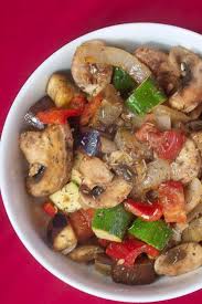 Mushroom Ratatouille Mushrooms Are A Great Addition To This Ratatouille Which Also Contains Onio In 2020 Stuffed Peppers Vegetarian Recipes Healthy Stuffed Mushrooms