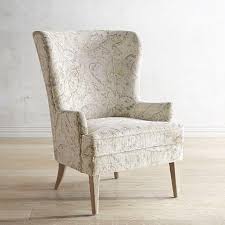 Browse a wide selection of accent chairs and living room chairs, including oversized armchairs, club chairs and wingback chair options in every color and material. Asher Cream Velvet Paisley Chair