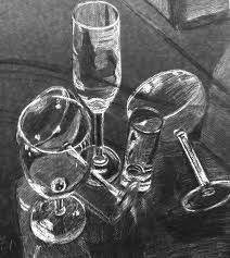 Black And White Still Life Drawing Janet Fish Inspired Still Life By Cathryn Jenner Still Life Drawing Fish Drawings Colorful Art