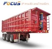 Tri-Axle Mining / Grain Transport Rear Tipping Semi Truck Trailer (b-double  interlink superlink)