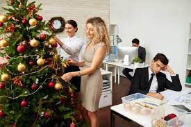 Provide themed snacks, put some xmas music on and get the work done. 12 Joyful Office Christmas Decorating Ideas Themes Lovetoknow