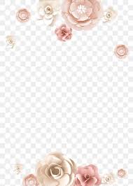 Pastel Papercraft Flower Border Design Element Premium Image By Rawpixel Com Wan Flower Frame Design Element Flower Illustration