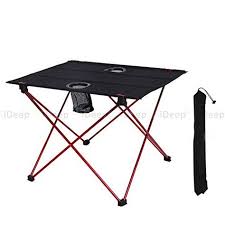 Foldable Camping Tables Ideep Camping Table Portable Lightweight Aluminum Folding Table Roll Up Tabl Camping Picnic Table Durable Table Aluminum Folding Table