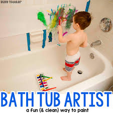 Not available at clybourn place. Bath Tub Art Painting Activity Busy Toddler