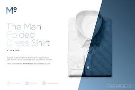 The Men Folded Dress Shirt Mock Up Mocking Mens Shirt Dress Shirts
