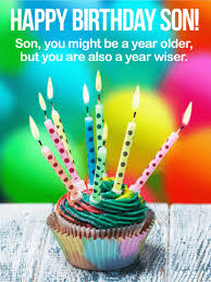 Older But Wiser Happy Birthday Wishes Card For Son Happy Birthday Wishes Cards Birthday Cards Images Happy Birthday Cards Images
