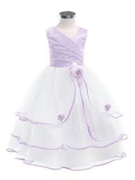 Pin By Ria On Tema Levendula Lavender Flower Girl Dress Flower Girl Dresses White Flower Girl Dresses