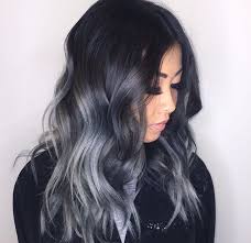 Pin By Samire On Naiya Black Hair Ombre Grey Ombre Hair Silver Ombre Hair