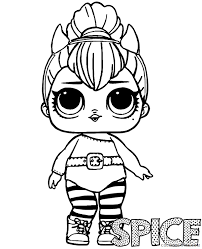 Supercoloring.com is a super fun for all ages: Doll Coloring Pages For Girls Spice Doll Lol Surprise Printable 2021 0335 Coloring4free Coloring4free Com