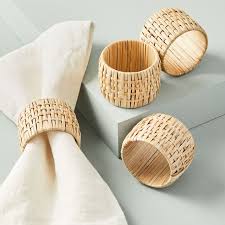 Available in cocktail, luncheon and dinner. Cookware Dining Bar Set Of 12 Napkin Holder Modern Dinner Table Top Wooden Napkin Ring Decor Gift Kisetsu System Co Jp