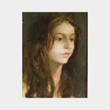 Sold at auction Attributed to Abbott Henderson Thayer (American, 1849-1921)  Head of a Girl Auction Number 2220 Lot Number 395