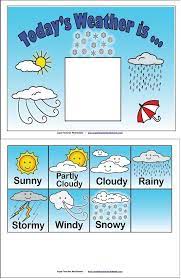 Today S Weather Weather Kindergarten Weather Charts Kindergarten Preschool Weather
