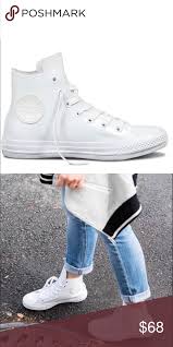 White Rubber Converse Chuck Taylor All Star Hi Top Converse Chuck Taylor All Star Chuck Taylors Lace Converse Shoes