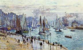 Le Havre Bateaux De Peche Sortant Du Port C Monet W 296 Monet Oil Paintings Claude Monet Paintings Claude Monet