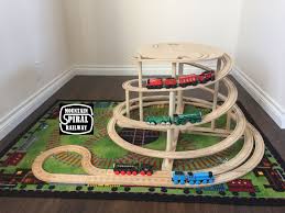 The Original Mountain Spiral Railway Mountain Spiral Railway Is The Ultimate Wooden Track It Connects To Thomas The Train Toy Train Wood Train Wooden Train