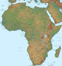 The africa physical map highlights that the atlas mountains traverse northwestern africa, through morocco, algeria, and tunisia. Africa Map