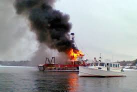 67 Foot Fishing Boat Catches Fire In