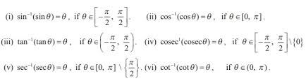 To get inverse functions, we must restrict their domains. Properties Of Inverse Trigonometric Functions