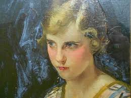 Sold at Auction: Allan Douglas Davidson, Allan Douglas Davidson, ROI, RBA  (British, 1873-1932) She or The Blushing Girl signed lower right "Allan  Davidson"