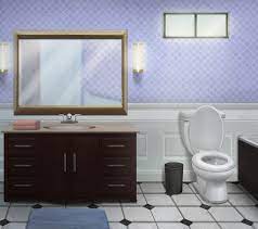 Download the perfect bathroom mirror pictures. Int Bathroom Purple Diamonds Day Cenario Anime Fundos Para Montagens Organizar