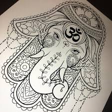 Sammy On Instagram Got Fed Up Of Dotting But You Get The Gist This Morning Last Day Then Hamsa Tattoo Design Elephant Tattoo Design Hamsa Hand Tattoo