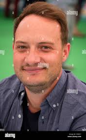 Will Hill, award winning author, writer of novels for YA 'young adult'  readers, appearing at the 2018 Hay Festival of Literature and the Arts. The  annual festival in the small town of