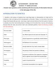 Mendelian inheritance practice problems answers. Genetics Mendelian Genetics Worksheet
