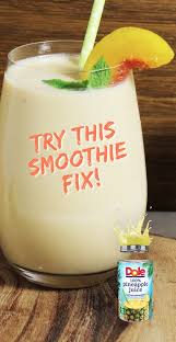 Fruity Peach Smoothie Recipe Peach Smoothies Smoothie Drinks Healthy Drinks