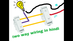 Two way switch has 3 connecting points for wire connection. Two Way Switch Wiring In Hindi Youtube