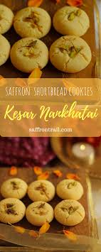 Kesar Nankhatai Indian Shortbread Cookies With Saffron Recipe Saffron Recipes Indian Cookies Recipes