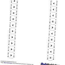 Math Worksheets Comparing Fractions Math Worksheets Math Facts Addition Math