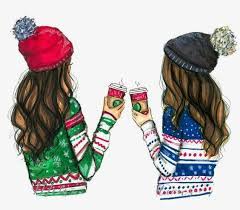 What luxury item would you splurge on? Girlfriend Illustrations Bff Drawings Drawings Of Friends Best Friend Drawings