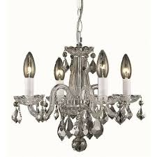 Elegant Lighting Rococo 15 4 Light Royal Crystal Chandelier In Chrome For Sale Online