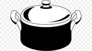 Black cooking pot on stove with water and. Stock Pots Black And White Cookware Clip Art Png 633x454px Stock Pots Black And White Cooking