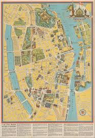 Tourist Map of Copenhagen (circa late 1940s) : rMapPorn