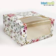 All window boxes are made from a premium quality board and have a nice, clean, look both inside and out. Printed Two Sided Window Cake Box 360gsm Packaging Size 8x8x4 Inches Rs 28 Piece Id 22963786788