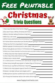 For many people, math is probably their least favorite subject in school. Fun Family Christmas Quiz Questions Answers Free Printable Happy Mom Hacks