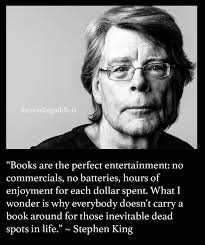 Well, I finished The Stand a couple of days ago, and now halfway through  The Dead Zone. Continuing my journey through all of Sk's works in  publication order. Saving The Dark Tower