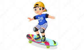 Please note that this image comes as one image, just like shown. Free Vector Cool Boy On Skateboard