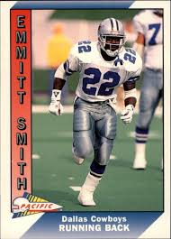 1991 Pacific 107 Emmitt Smith Dallas Cowboys Nfl Football Card Pacific Dallascowboys Nfl Football Cards Football Cards Dallas Sports