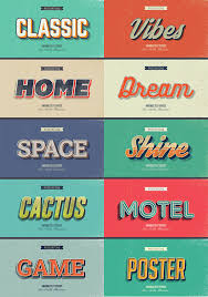 Vintage And Retro Styles V11 Retro Text Kids Graphic Design Vintage Graphic Design