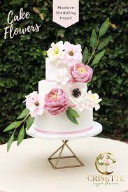Edible Cake Decoration Inspiration For The Modern Wedding Wedding Cake Inspiration Edible Cake Decorations Sugar Flowers Cake