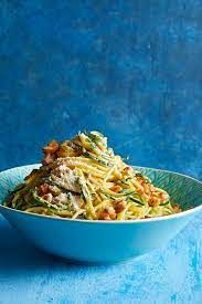 Noodles And Zoodles With Saffron And Cream Recipe Vegetable Noodles Recipes Healthy Meat Recipes Delicious Veggies
