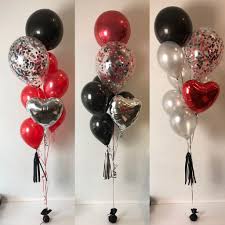 Black Silver Red Classy And Great For Black Tie Casino Or James Bond Themes Black Party Decorations Red Party Decorations Red Birthday Party
