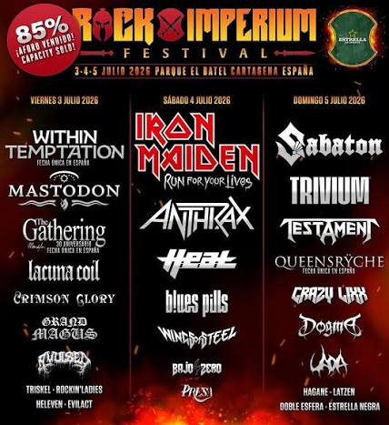 Cartel de Rock Imperium 2026