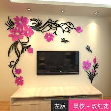 Rustikales holz kann für eine gemütliche atmosphäre sorgen, naturstein macht es dagegen urig. Blume Reben Acryl Spiegel Wand Aufkleber Wohnzimmer Tv Wand Acryl 3d Sofa Hintergrund Schmetterling Diy Wasserdichte Wand Aufkleber Stickers Living Wall Stickerwall Sticker Living Room Aliexpress