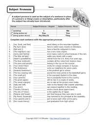They really help authors avoid being overly repetitive. Subject Pronouns Pronoun Worksheets