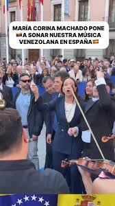 🇻🇪 Maria Corina Machado está en España y puso la melodía de todos los venezolanos. , #mariacorinamachado #fbstylelifev #venezolanosenperu #venezolanas #venezolanos #losbuenossomosmas #venezuela ...