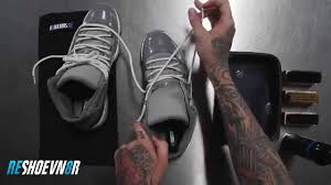 How To Clean Cool Grey Jordan 11 S With Reshoevn8r Jordan 11 Jordans Sneakers